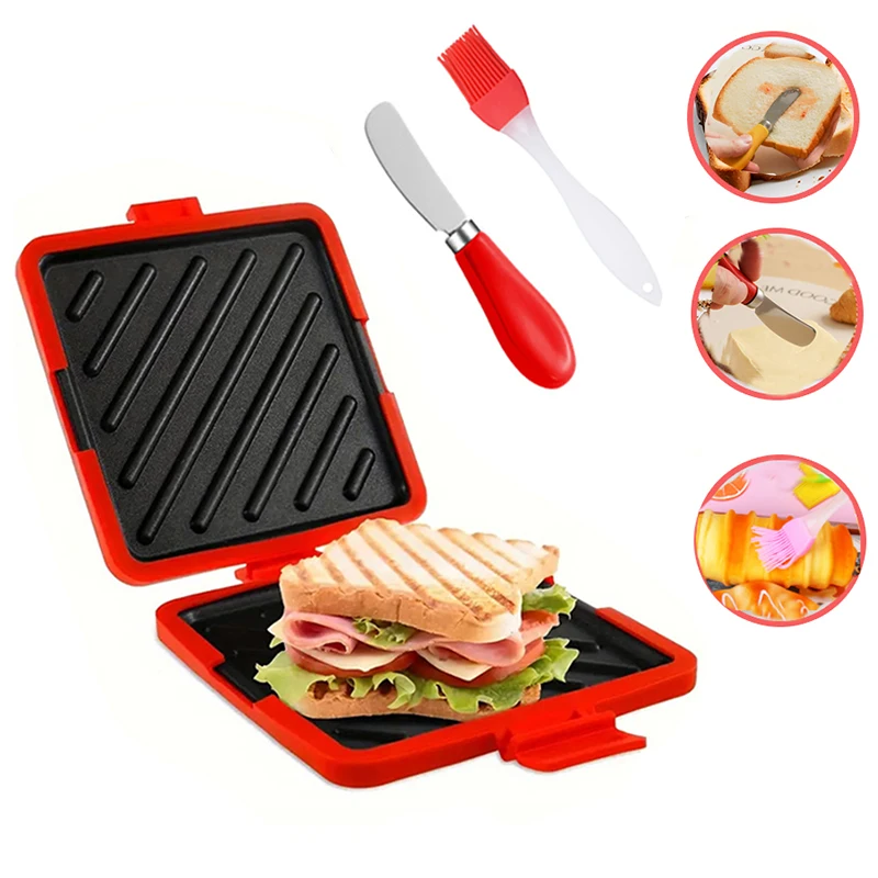 Kitchen Gadgets Set - Set Peralatan Dapur 3-in-1: Pemanggang Sandwich