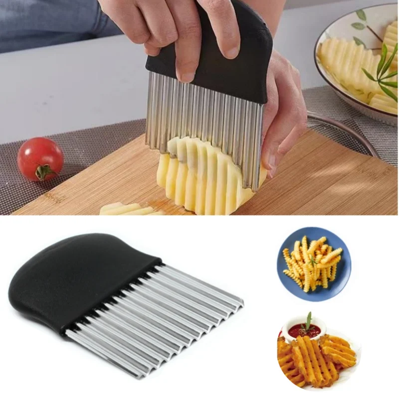 Kitchen Gadgets Dropshipping - Alat pengiris CIP kentang Stainless Steel,