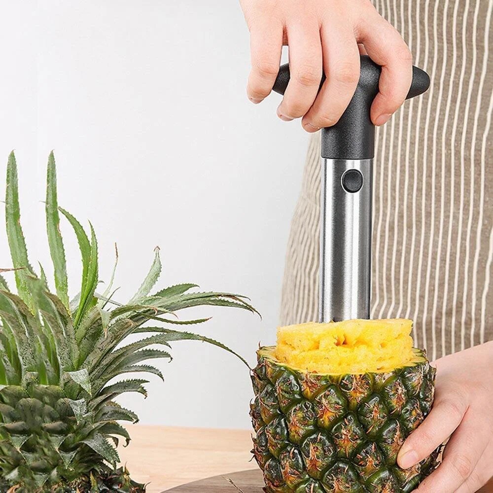 Kitchen Gadgets Vegetable Cutter - Alat pengupas nanas Stainless Steel, pemotong