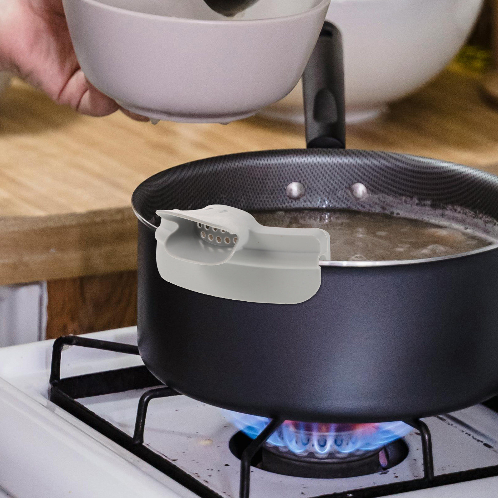 Kitchen Gadgets Pasta - 2Pcs Corong Tuang Silikon untuk Panci,