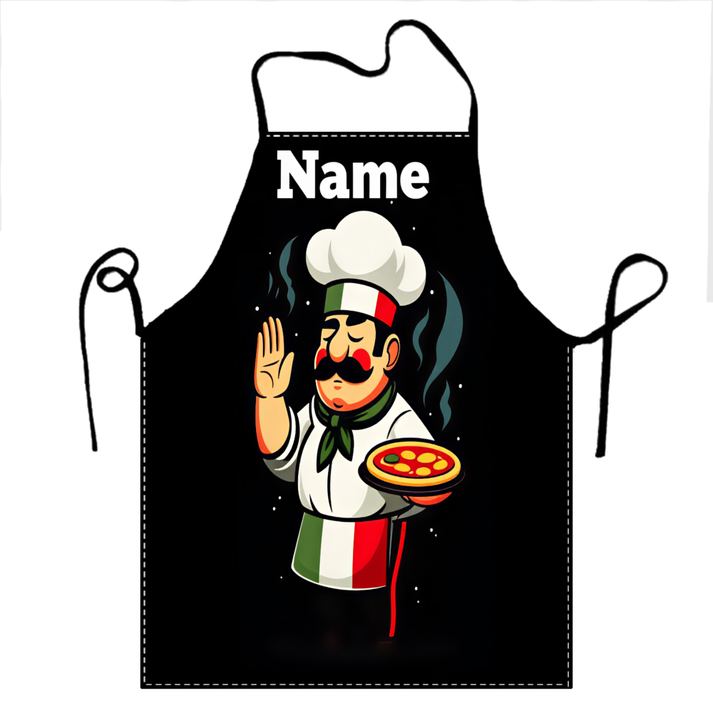 Kitchen Gadgets Name - 1 Buah Celemek Koki Yang Dipersonalisasi