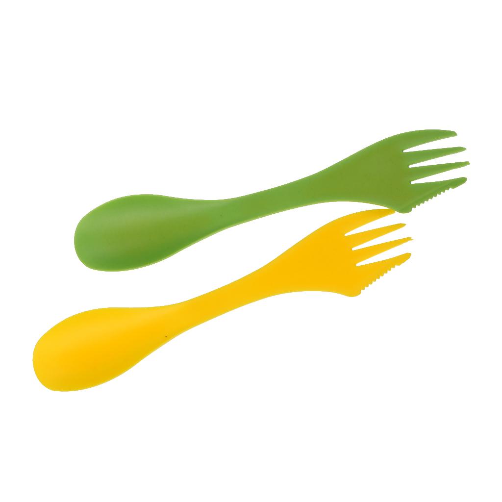 Kitchen Gadgets And Utensils - Set Peralatan Makan Spork Garpu Multifungsi