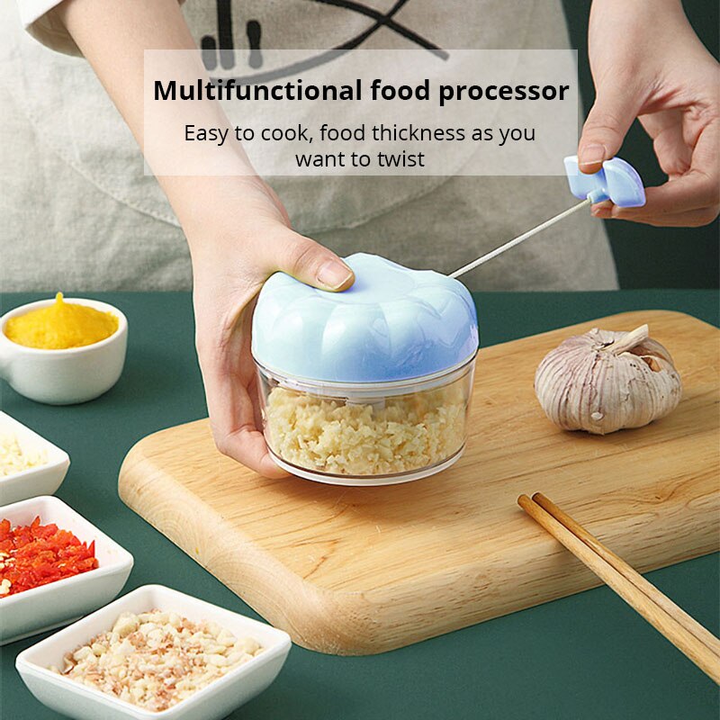 Kitchen Gadgets Garlic - 1pc Penghancur Bawang Putih Manual Biru/Pink,