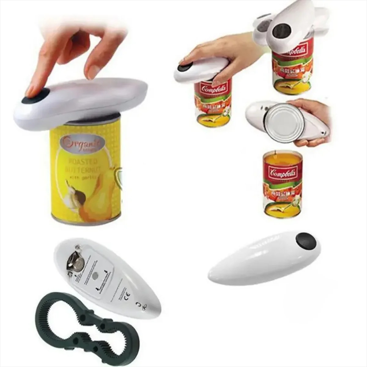 Electric Can Opener - Pembuka Kaleng Otomatis Elektrik Mesin Pembuka