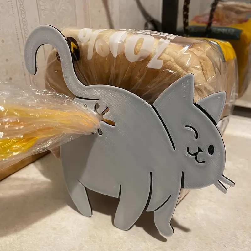 Kitchen Gadgets To 3D Print - 2 buah klip tas pantat kucing