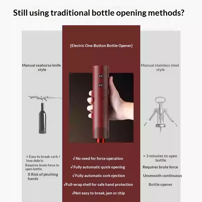 Pembuka Botol Anggur Elektrik  - Electric Can Opener ulasan dan harga