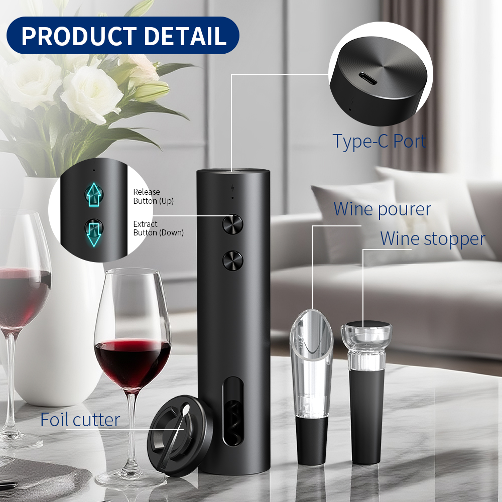 Set Pembuka Botol Anggur Elekt - Electric Can Opener ulasan dan harga