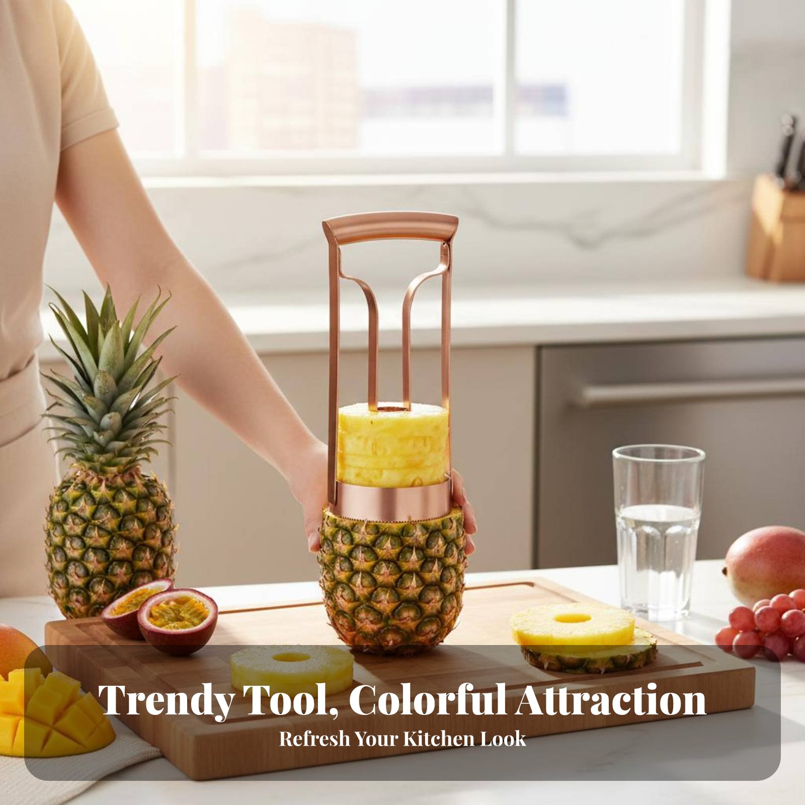 Stainless Steel Pineapple Cutt - Kitchen Gadgets Vegetable Cutter ulasan dan harga