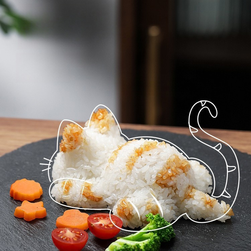 Cetakan Onigiri Kucing Unik, A - Fun Kitchen Gadgets For Kids ulasan dan harga