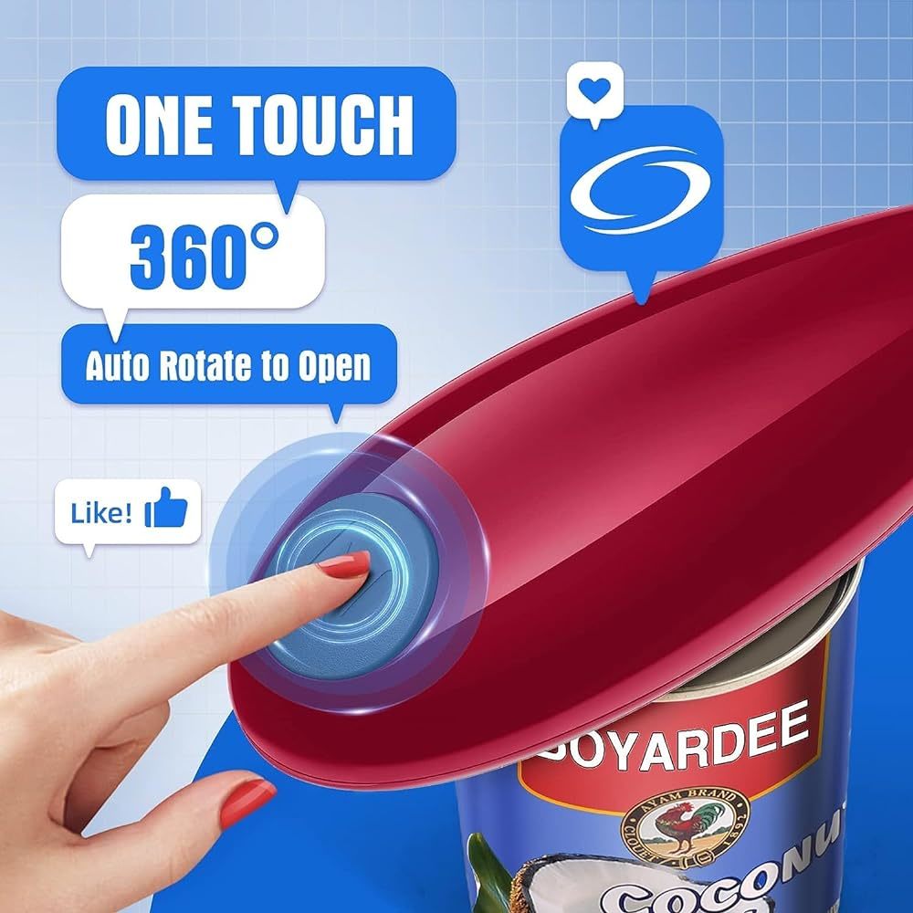 1 buah pembuka kaleng listrik  - Electric Can Opener ulasan dan harga