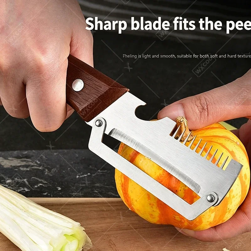 WXCOO Pengupas Baja Tahan Kara - Kitchen Gadgets Vegetable Cutter ulasan dan harga