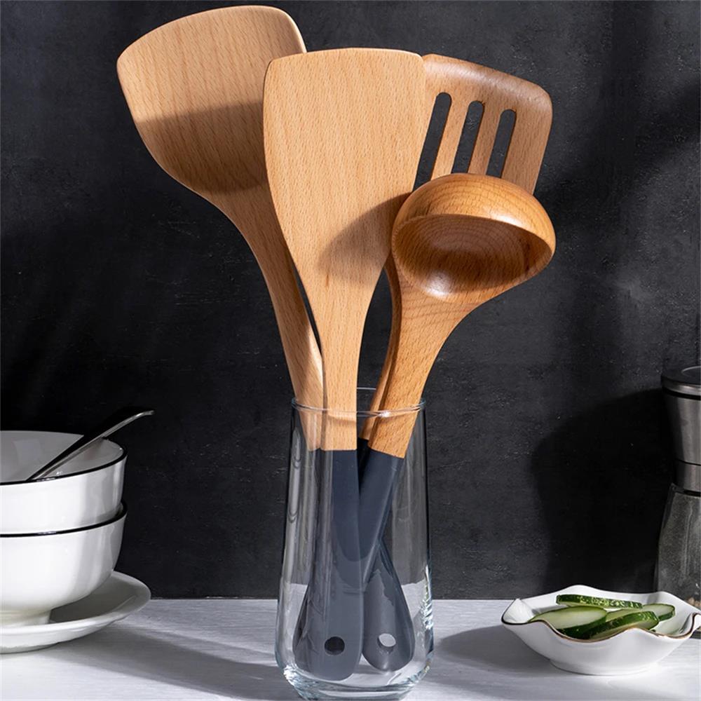 Sendok Penggoreng Kayu Anti Le - Kitchen Gadgets And Utensils ulasan dan harga