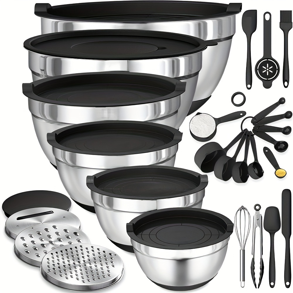 17 buah, Set mangkuk pencampur - Kitchen Gadgets Set ulasan dan harga