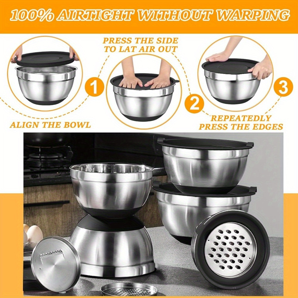 17 buah, Set mangkuk pencampur - Kitchen Gadgets Set ulasan dan harga