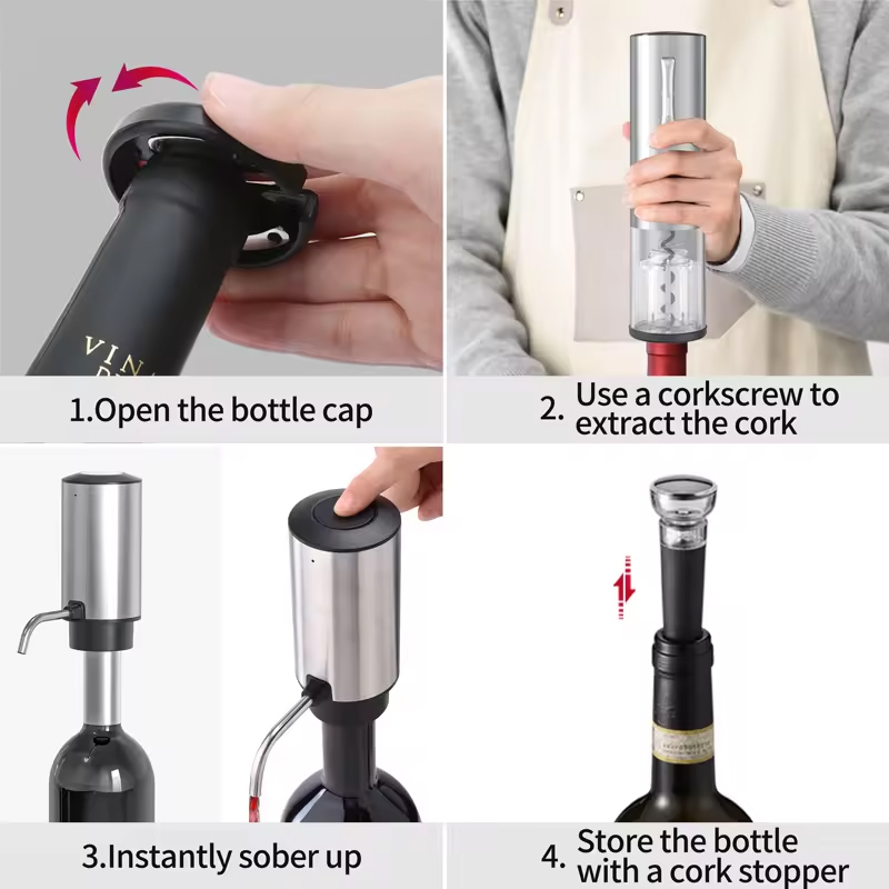 Desain baru 2024 4-in-1 Set pe - Electric Can Opener ulasan dan harga