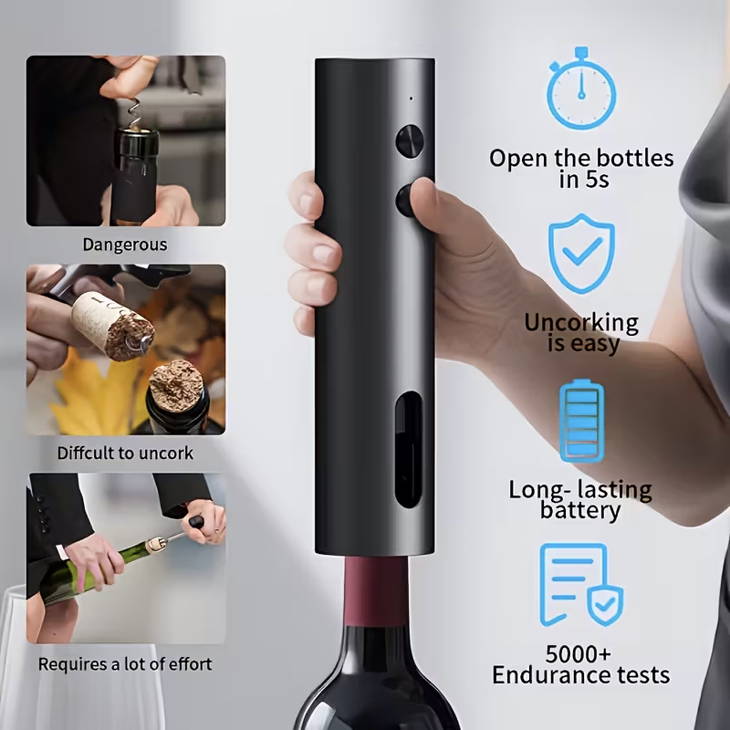 Set Pembuka Botol Anggur Elekt - Electric Can Opener ulasan dan harga