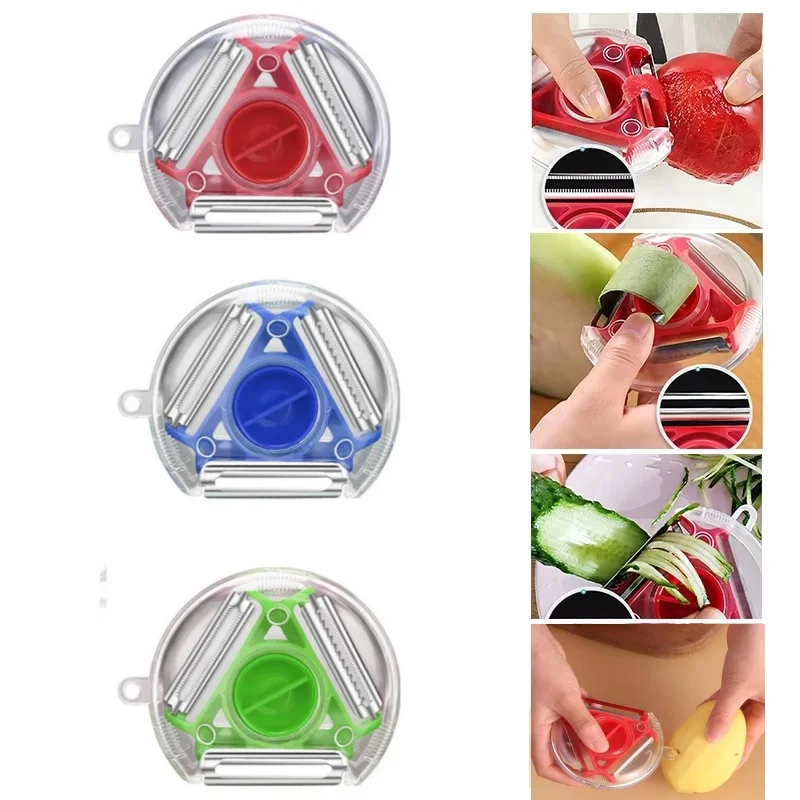 1PC Trio Peeler Set Pengupas S - Kitchen Gadgets Vegetable Cutter ulasan dan harga