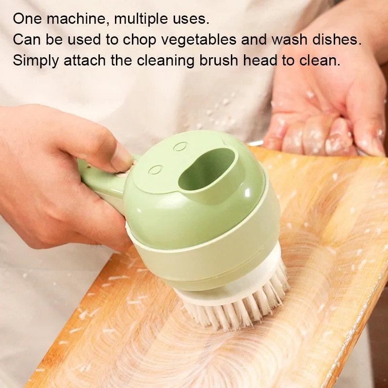 4 IN 1 Pemotong Sayuran Elektr - Kitchen Gadgets Garlic ulasan dan harga